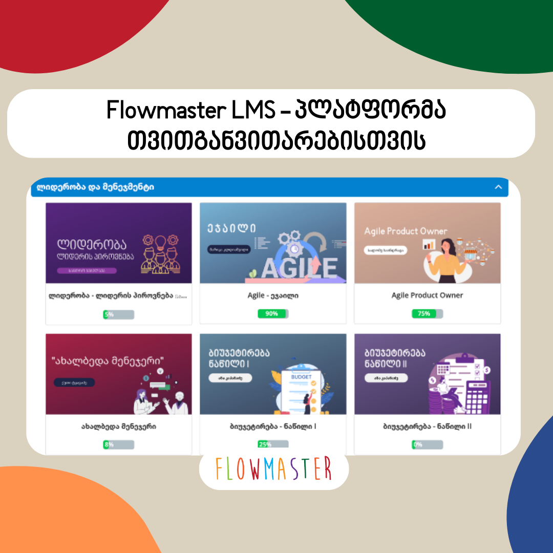 Flowmaster LMS - პლატფორმა თვითგანვითარებისთვის